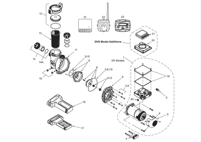 VS FloPro 1.3, 1.65 & 1.85 HP DV Series Pump