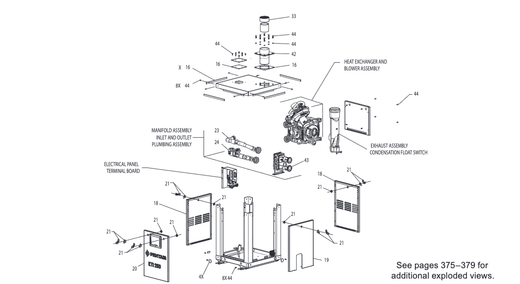 Pentair ETi 250 Heater Replacement Parts