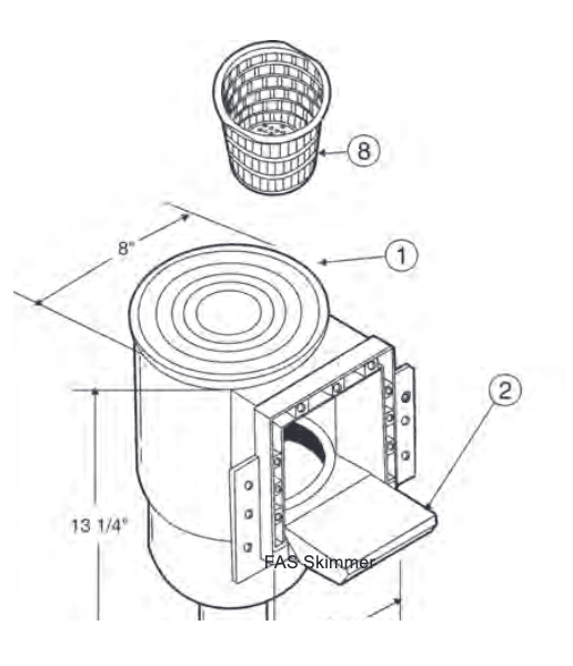 Pentair FAS 100 Aboveground Skimmer Replacement Parts