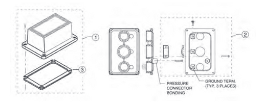 Pentair Light Junction Box and Fountain Fixture Replacement Parts