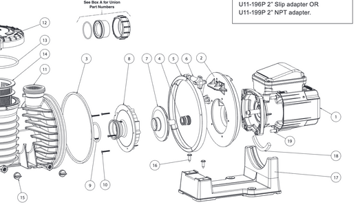 Pentair Max-E-Pro DOE Pump Replacement Parts
