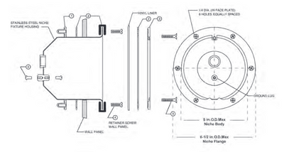 Small Stainless Steel Light Niche
