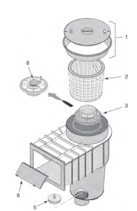 Pentair U-3 Skimmer Replacement Parts