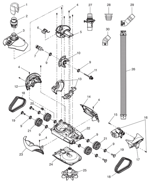 Zodiac MX6 Replacement Parts