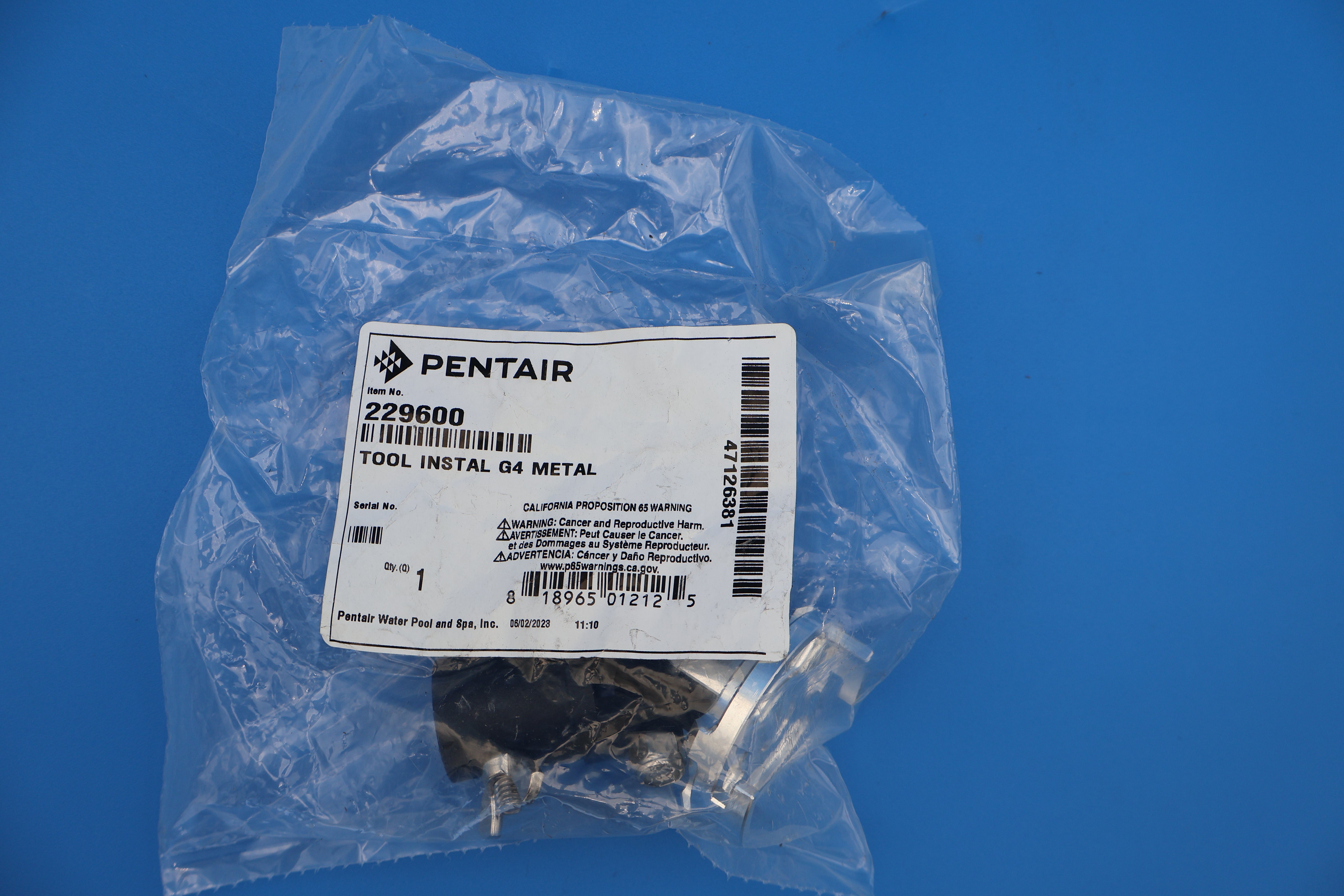 Pentair In-Floor (A&A) Gamma Series 3 and 4 Metal Installation Tool 229600 550272
