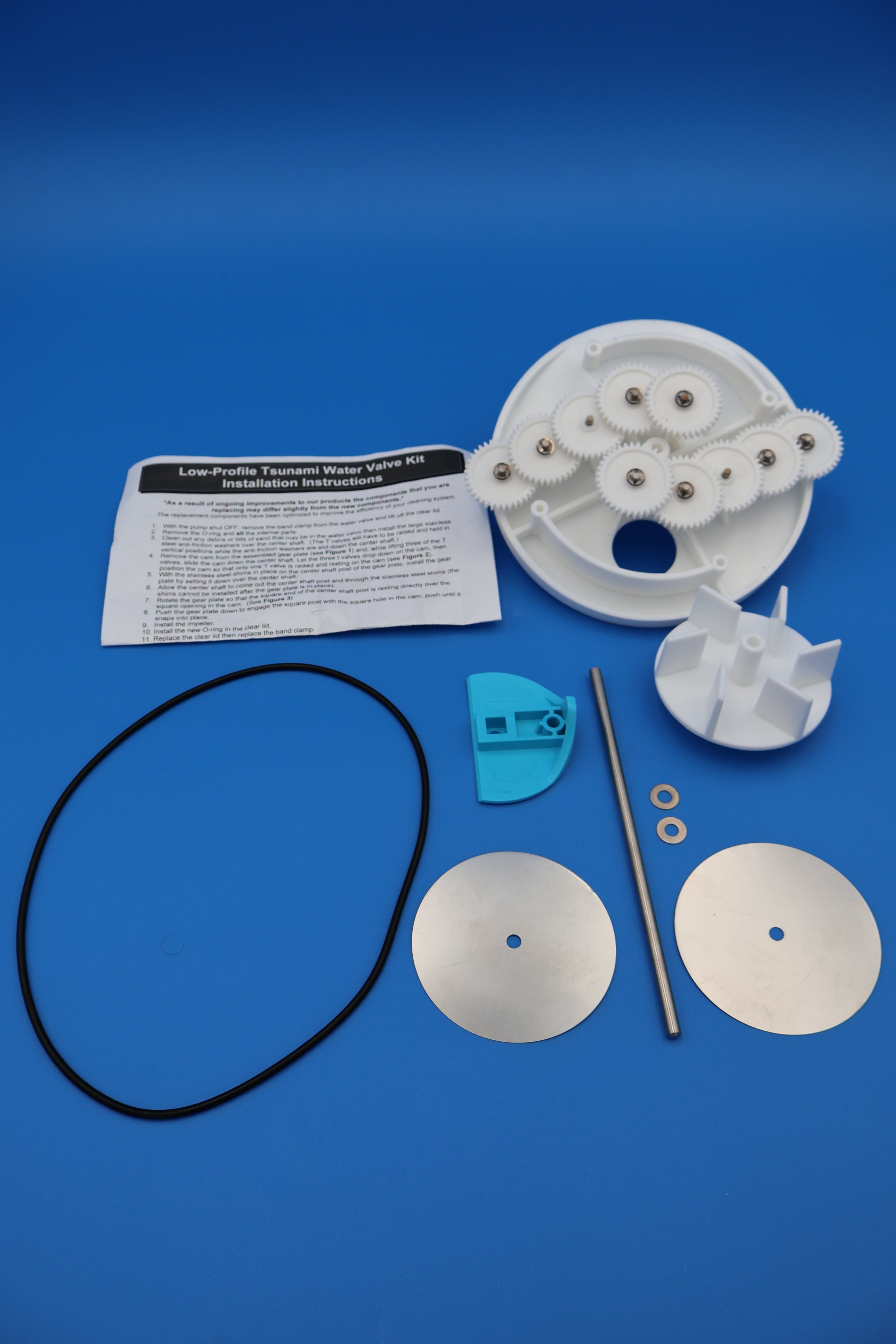 Pentair A&A 2" Low Profile 6 Port T-Valve Rebuild Gear Kit 230069 582928