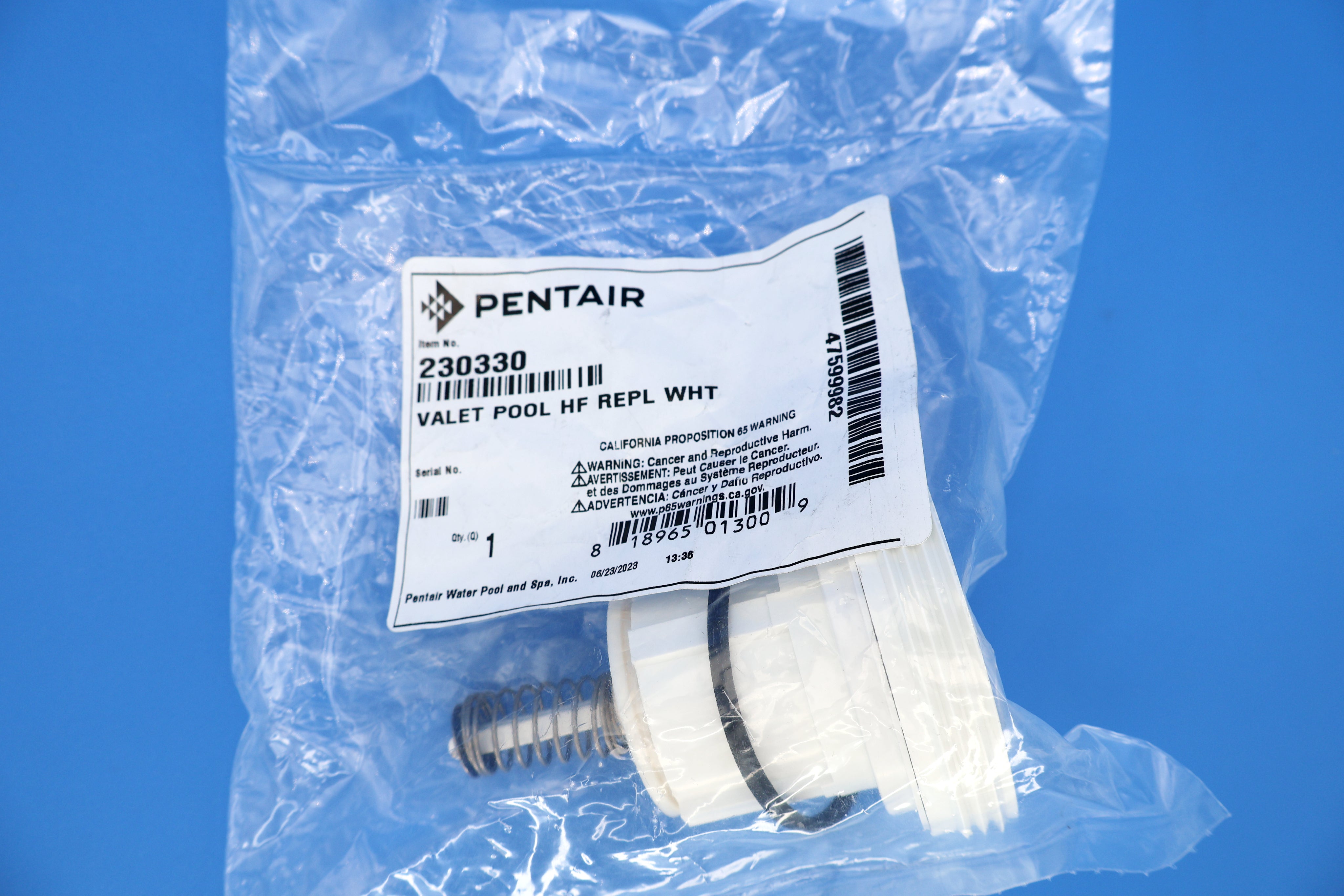 Pentair In-Floor (A&A) Retro-Fit High Flow Pool Valet Replacement Pop Up Head, White 230330 521720