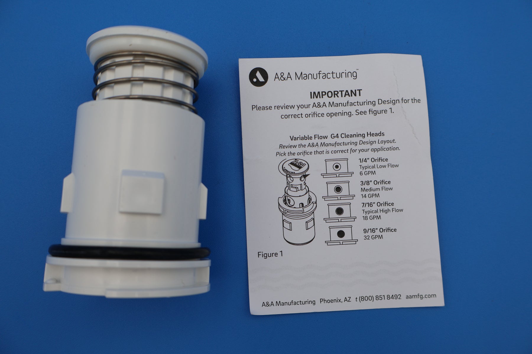 Pentair In-Floor (A&A) Gamma Series 4 Adjustable Flow Pop-Up Head, White 232201 565642