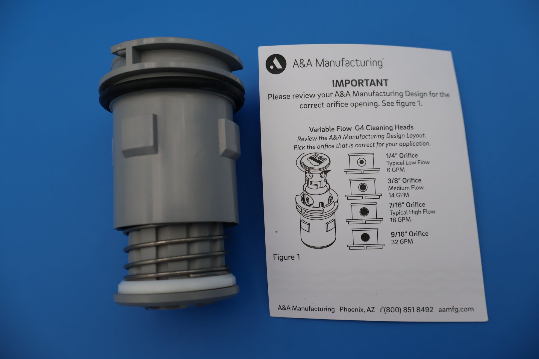 Pentair In-Floor (A&A) Gamma Series 4 Adjustable Flow Pop-Up Head, Light Gray 232202 567656
