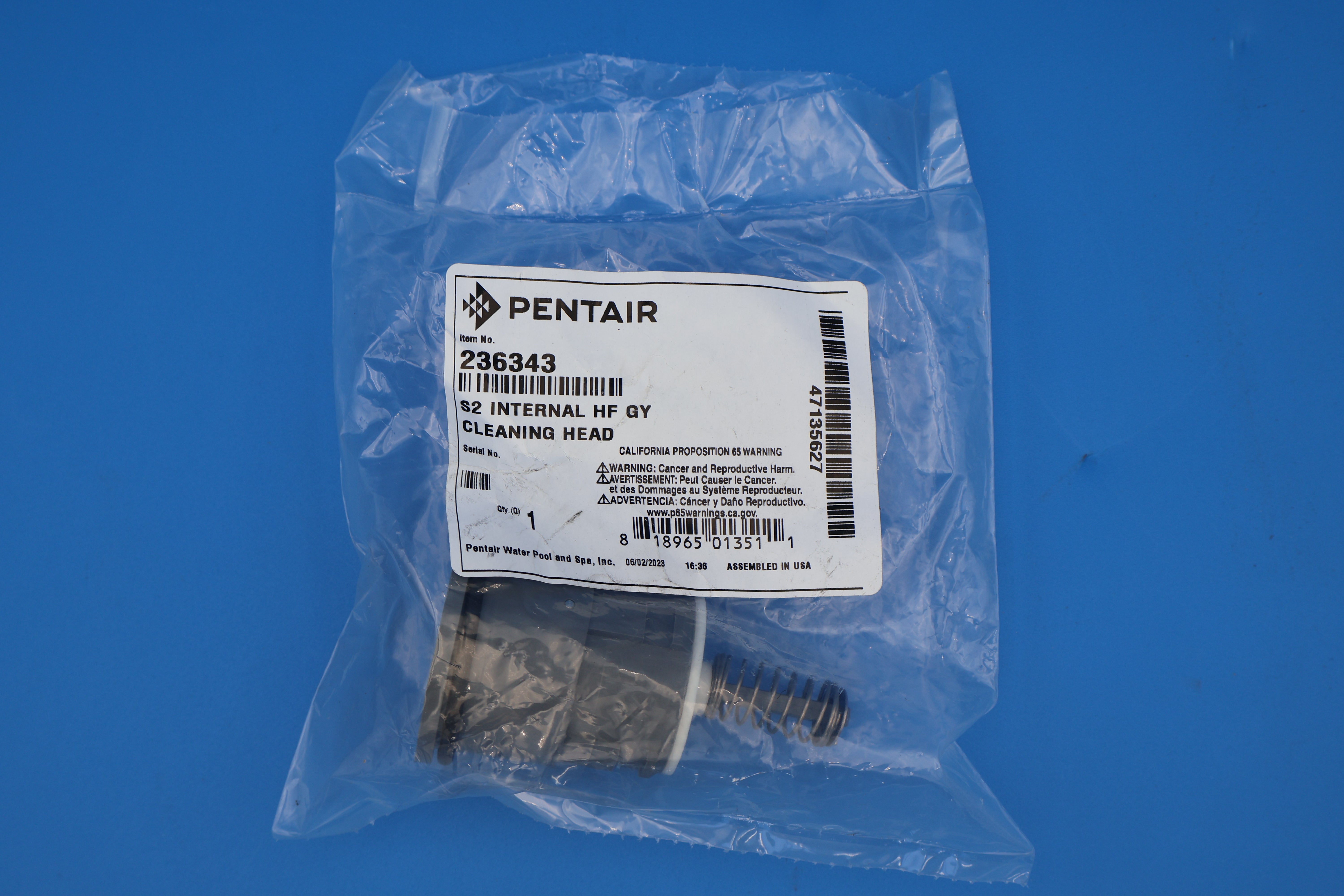 Pentair In-Floor (A&A) Style 2 High Flow Pop-Up Head, Dark Gray 236343 521498