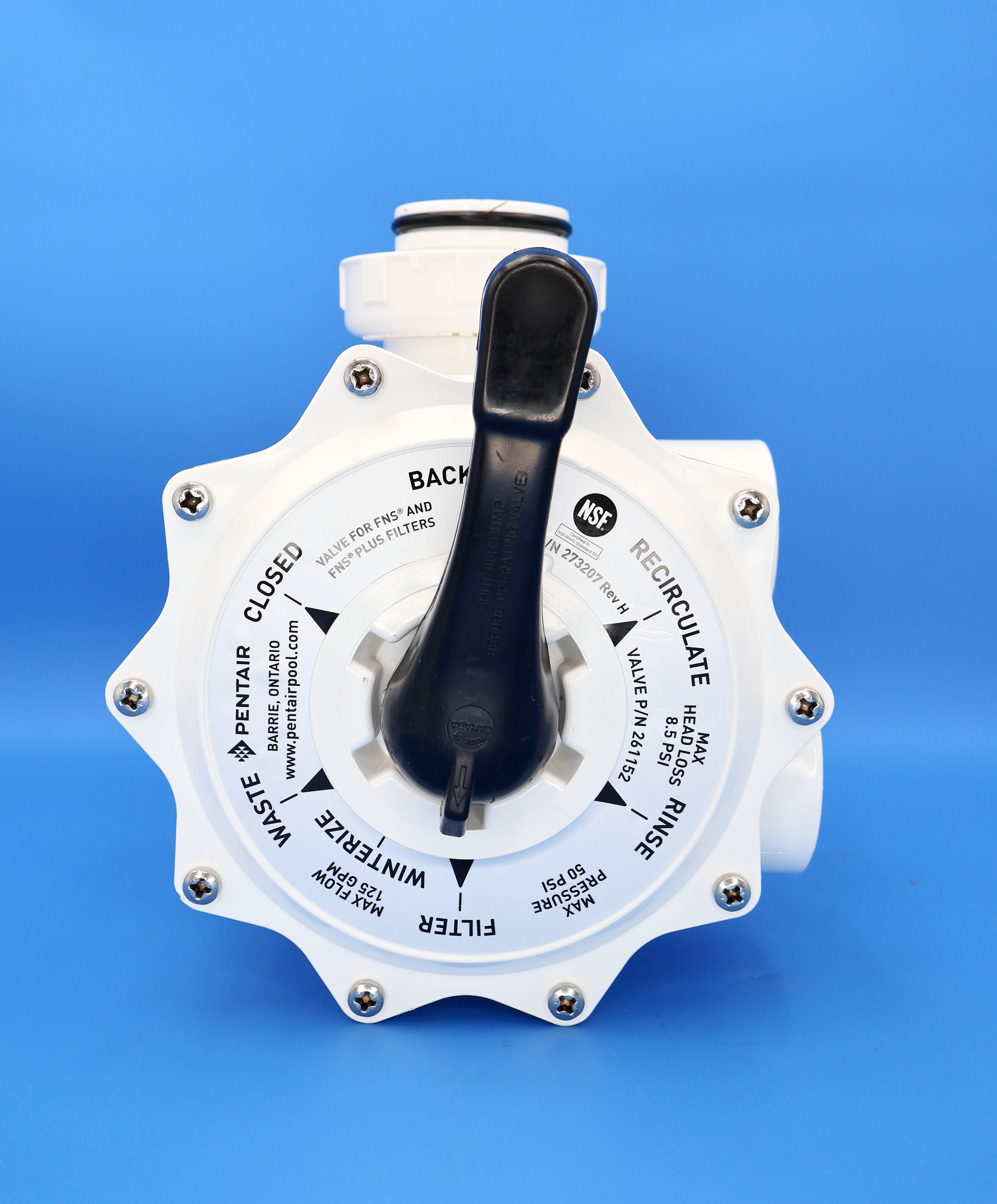 Pentair FNS Plus 2" Hi-Flow Multiport Valve with Plumbing 261152