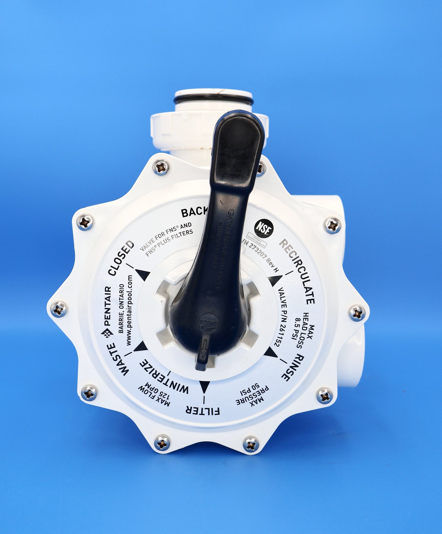 Pentair FNS Plus 2" Hi-Flow Multiport Valve with Plumbing 261152