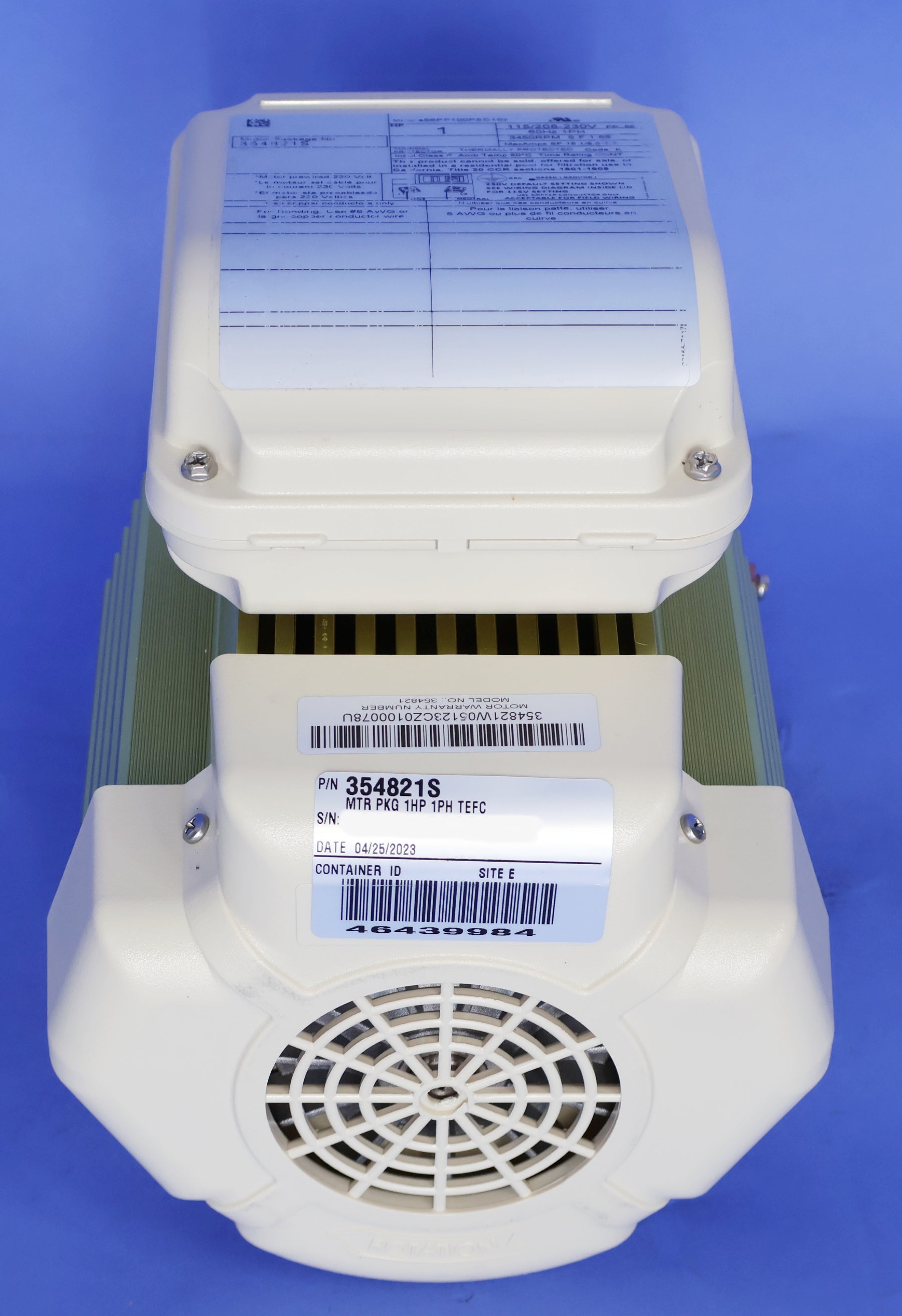 Pentair TEFC Motor 2HP 354815S