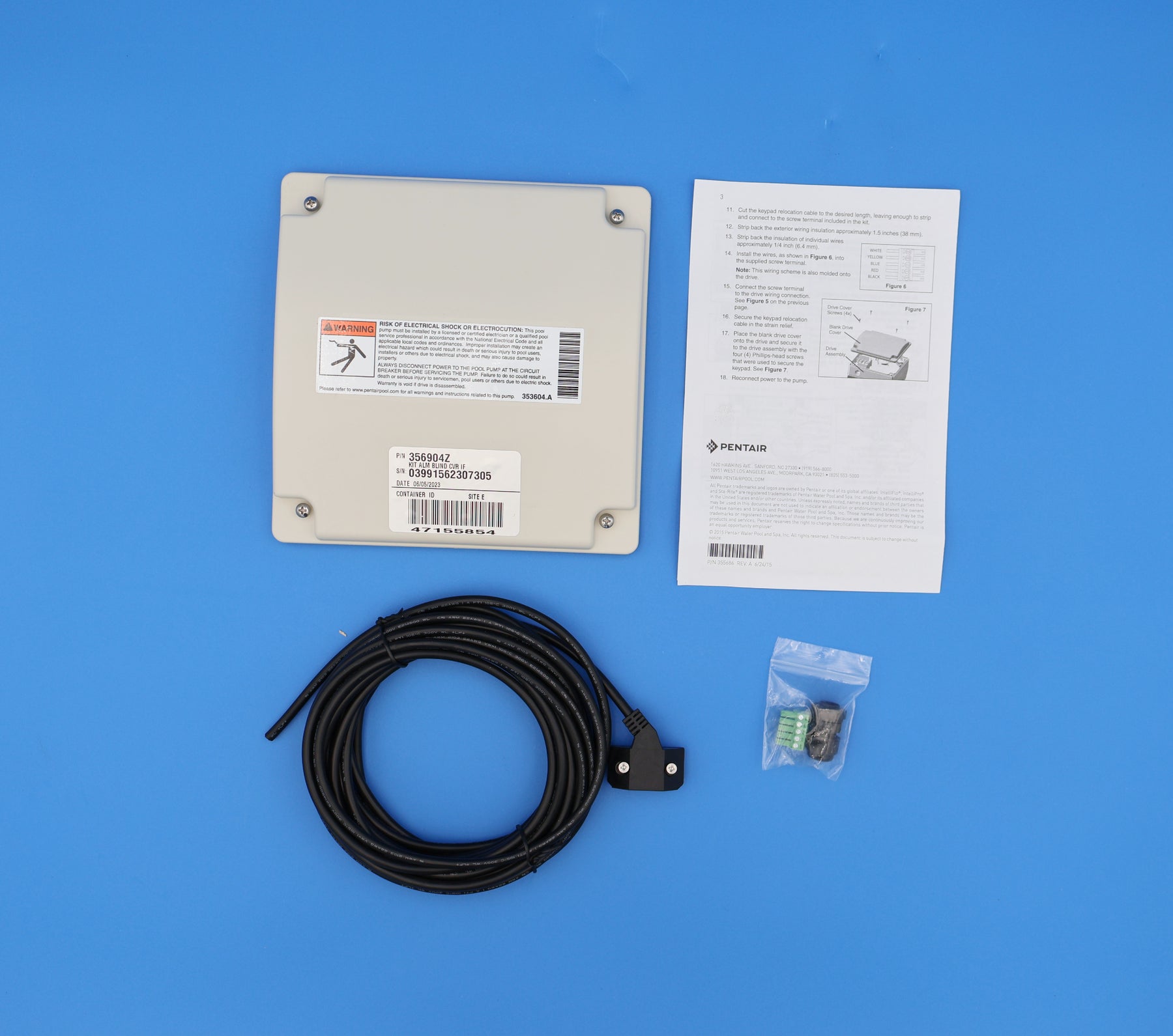 Pentair Intelliflo Keypad Relocation Kit 356904Z