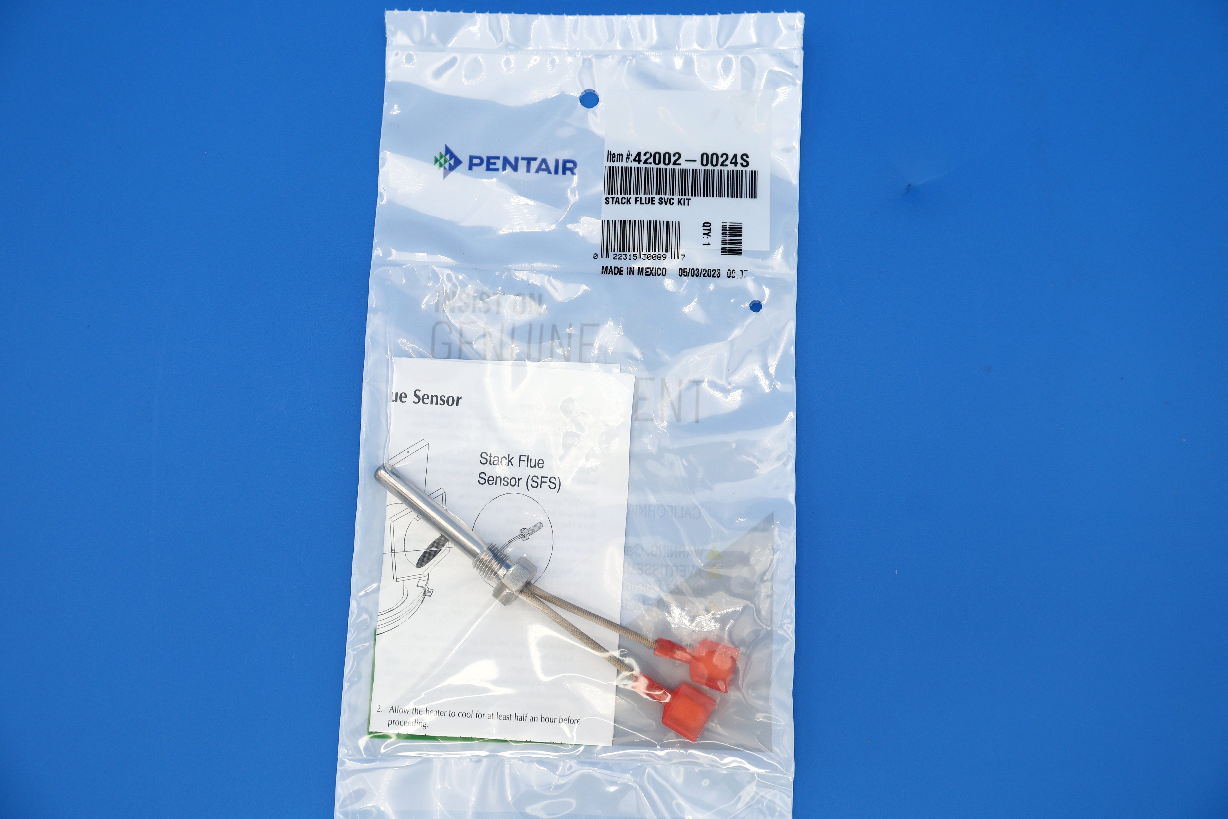 Pentair Mastertemp Stack Flue Sensor Service Kit 42002-0024S