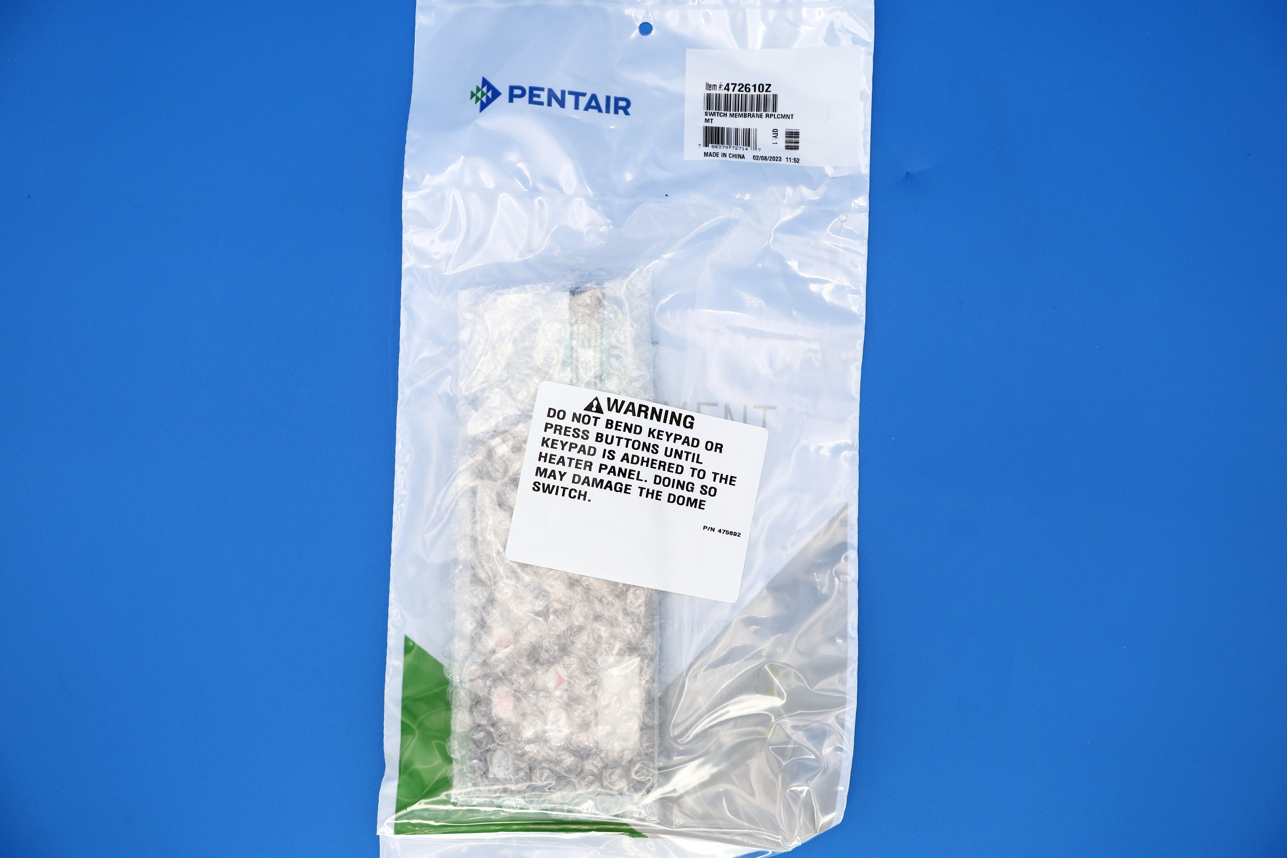 Pentair Mastertemp Membrane 472610Z