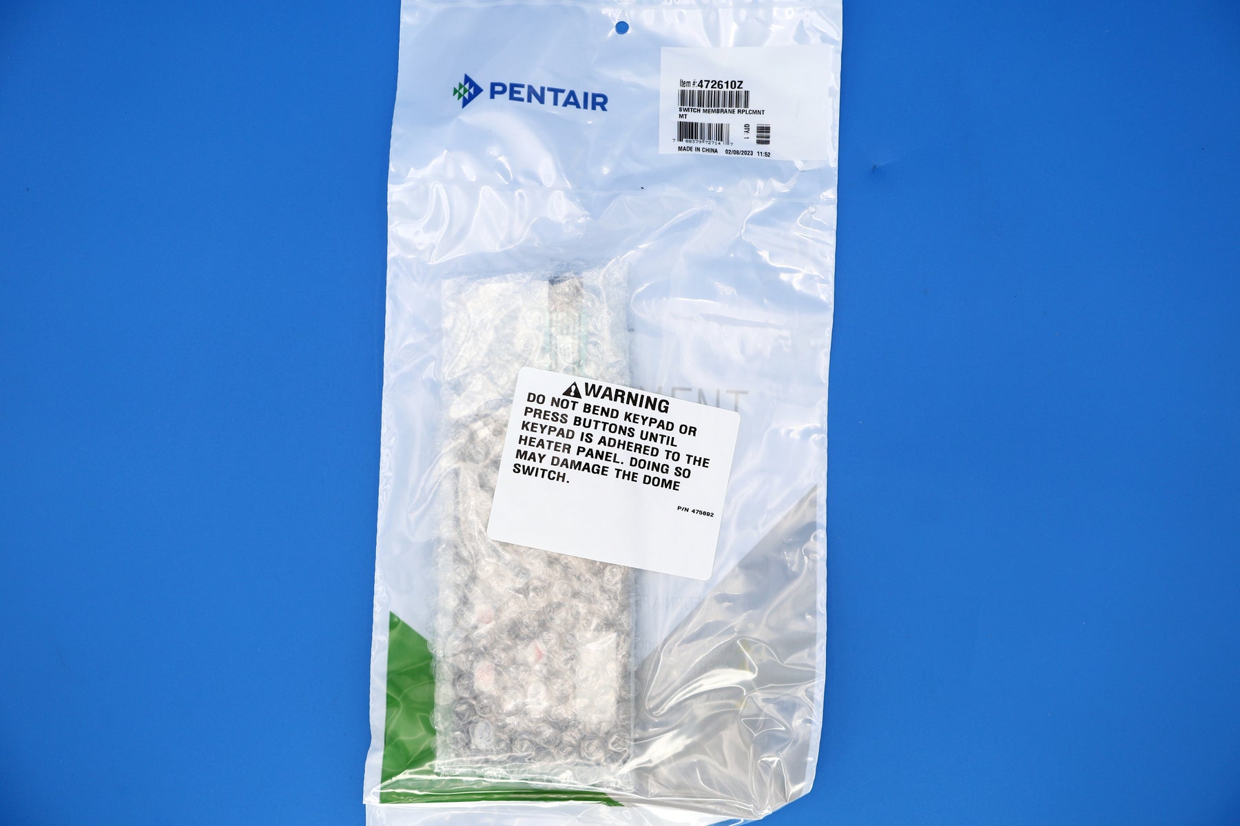 Pentair Mastertemp Membrane 472610Z