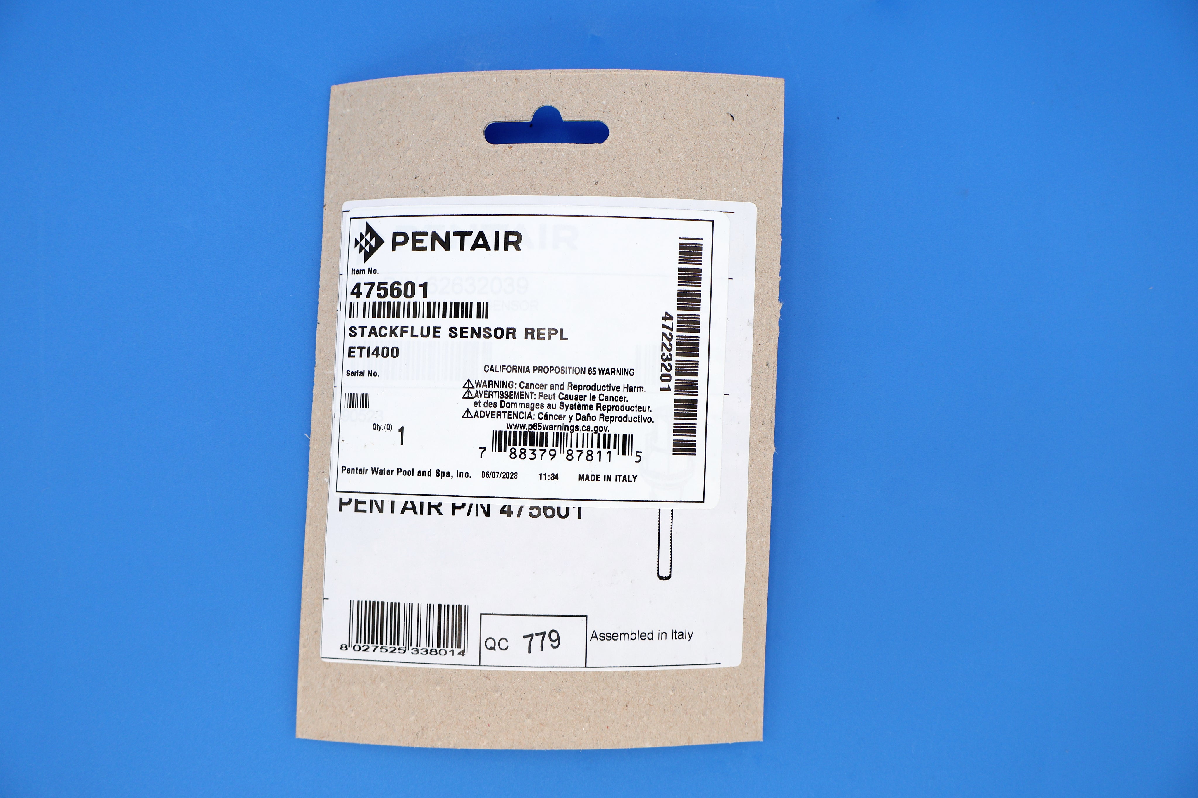 Pentair ETI400 Stack Flue Sensor Replacement Kit 475601