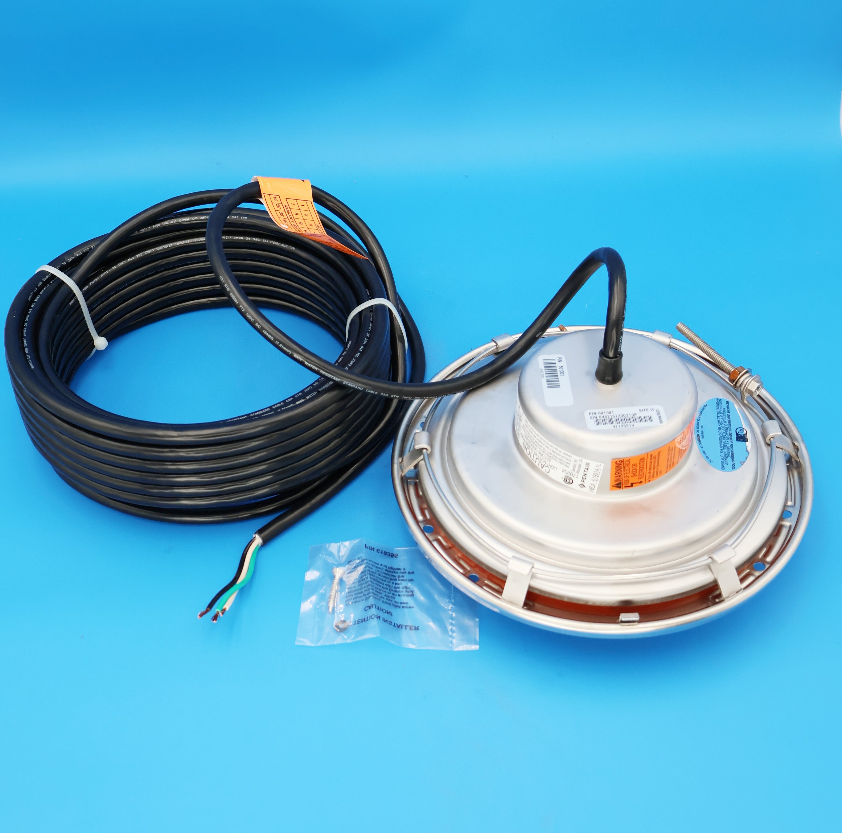 Pentair IntelliBrite 5G White Underwater LED Pool Light, 120 Volt, 500 Watt Equivalent, 50 Foot Cord 601301