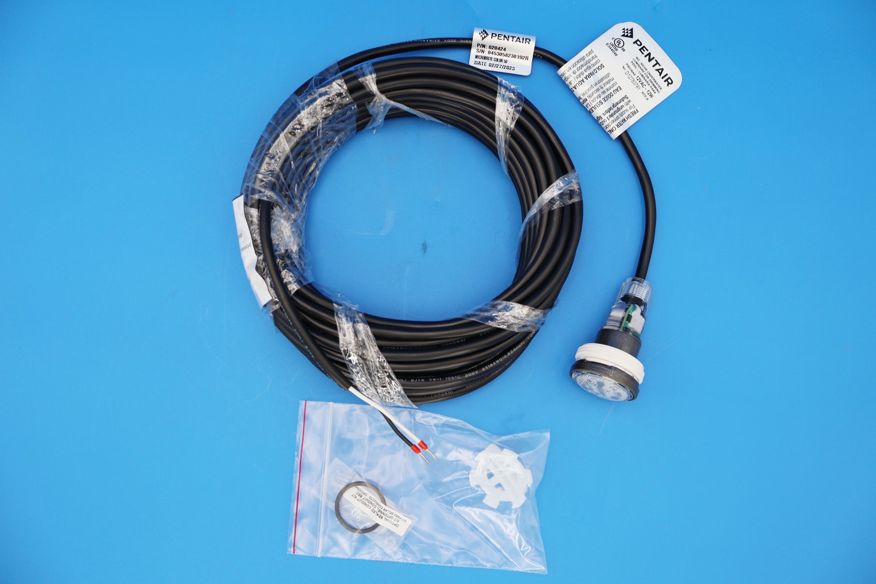 Pentair Microbrite Color LED Light with 50' Cord 12V 14W 620424