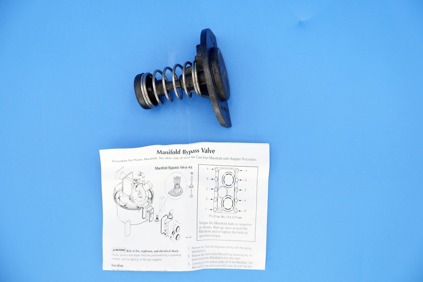 Pentair Manifold By-Pass Valve Kit for MasterTemp Heater Burner System 77707-0001