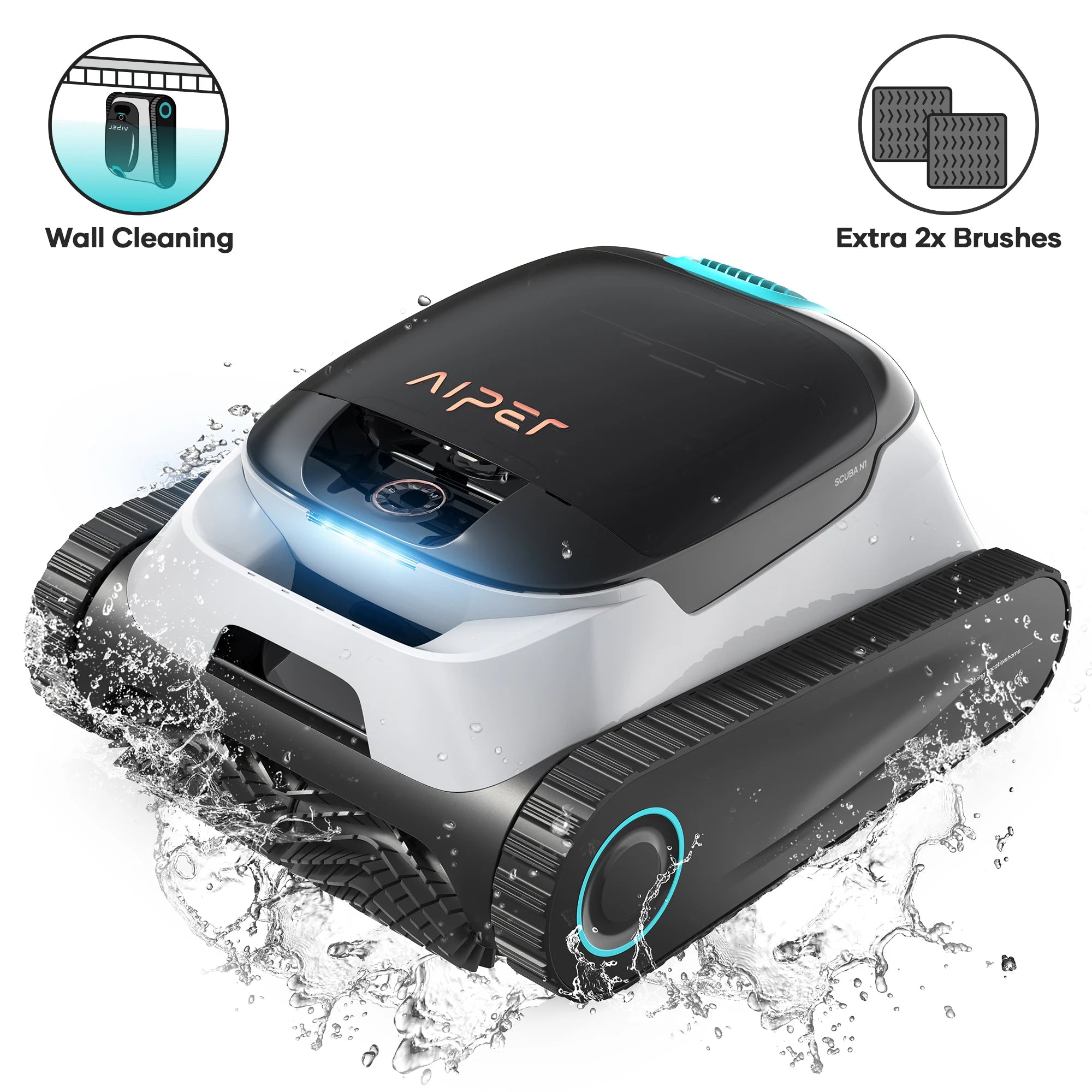 Aiper Scuba N1 Cordless Robotic Pool Cleaner 860010418369 - Robotic Cleaner - img - 1