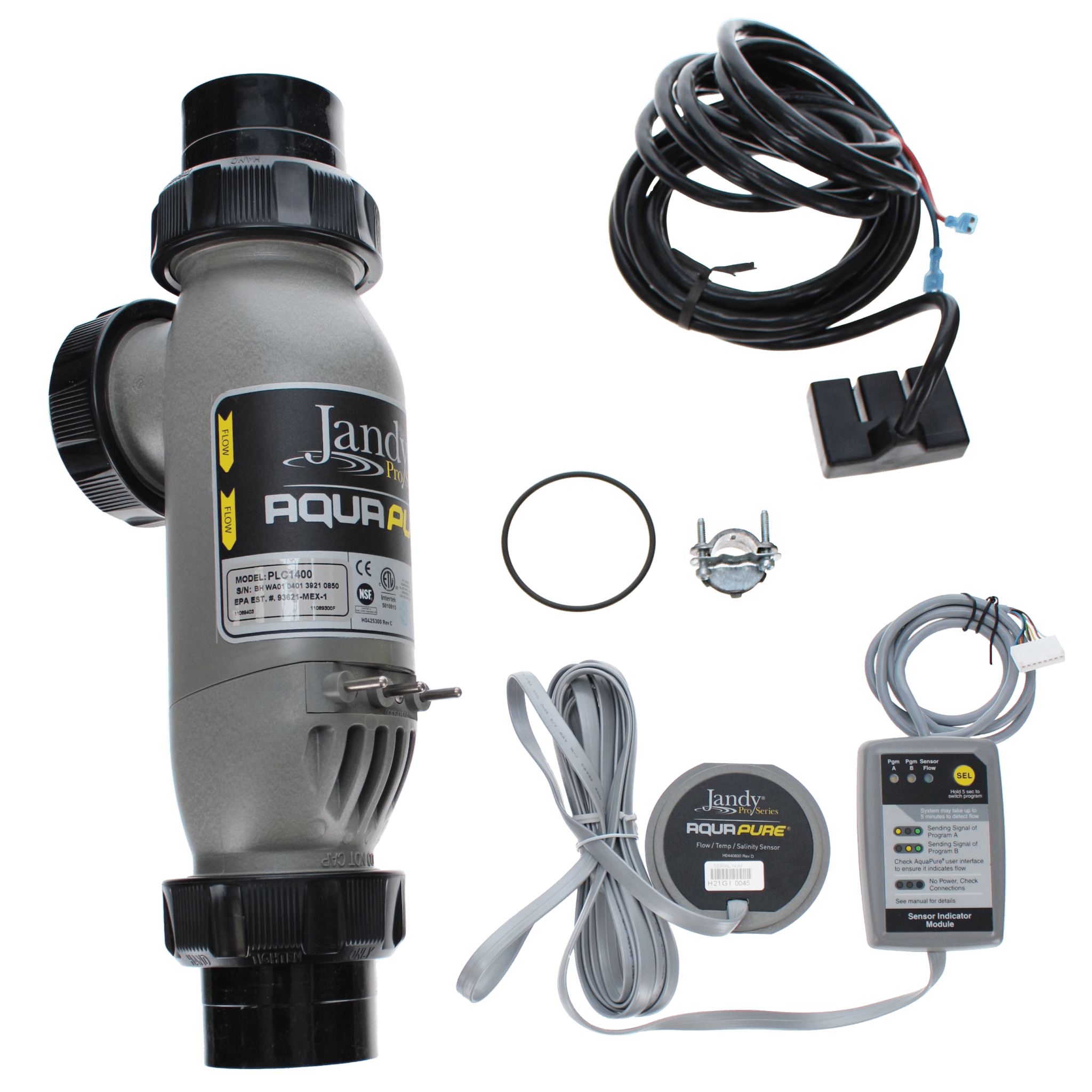 Jandy AquaPure Salt Chlorinator PureLink Cell Kit, 14 Blade, 40,000 gallons 120/240 VAC, 50/60 Hz, 1.25 - 2.5 AMPS | PLC1400 - Jandy - img - 1