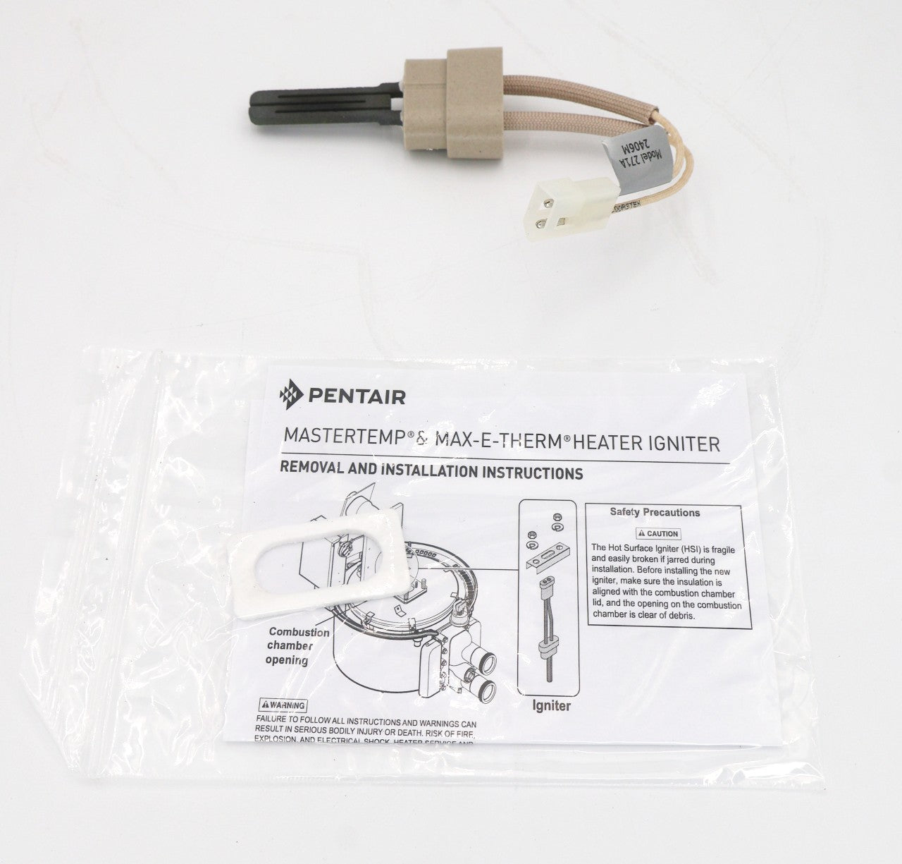 Pentair Igniter with Gasket Kit for Mastertemp & Max-E-Therm 77707-0054 - Heater Parts - img-2