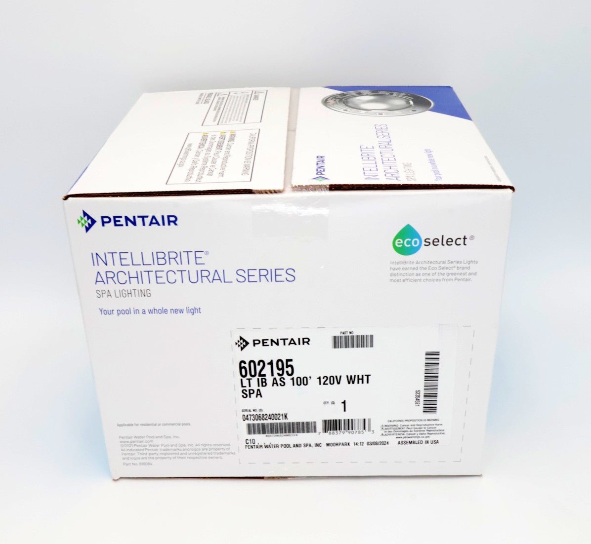 Pentair Intellibrite Architectural Series White Spa Light 100' 120V 602195 - Pool Lights - img-6