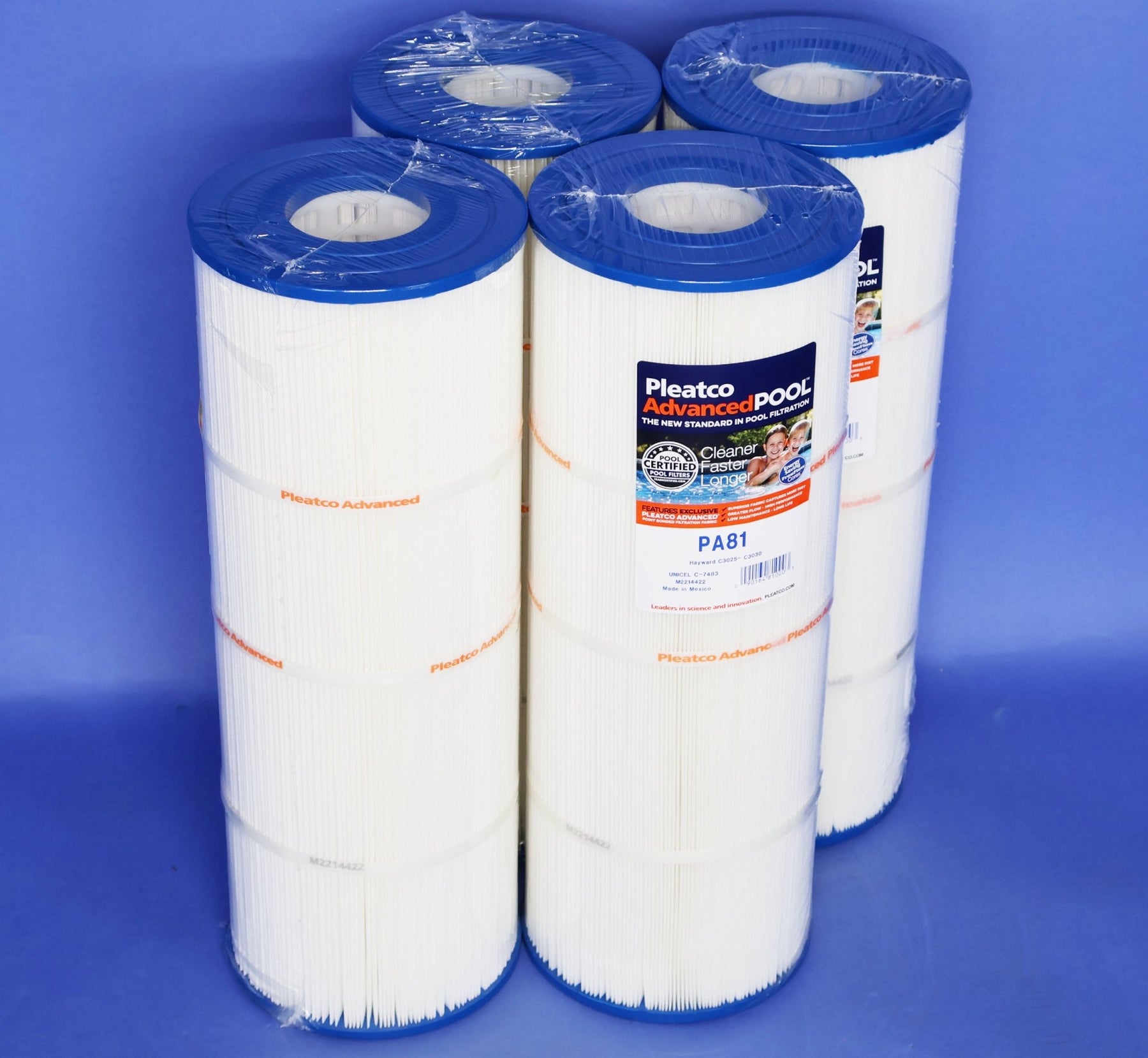 Pleatco Filtration PA81 - PAK4 Pool Filter Cartridge Replacement for Unicel C - 7483 - 4, Filbur FC - 6425 - Pool Filter Parts - img - 2