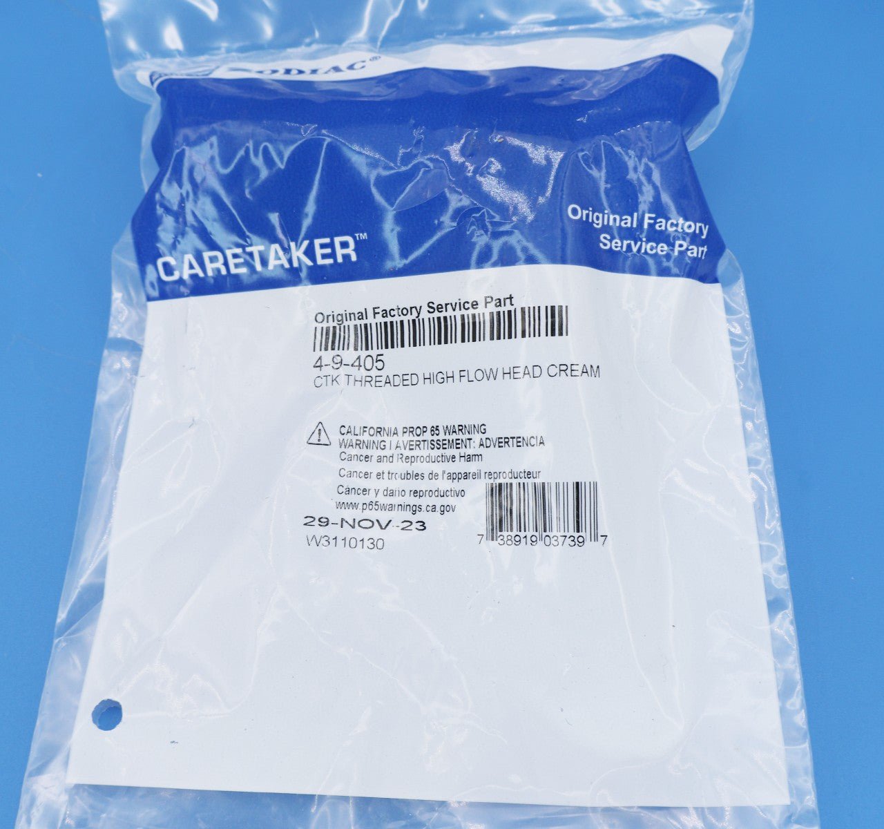 Caretaker 99 (Jandy In-Floor) High Flow Threaded Cleaning Head Light Cream 4-9-405 - Pop-Up Heads - img-5