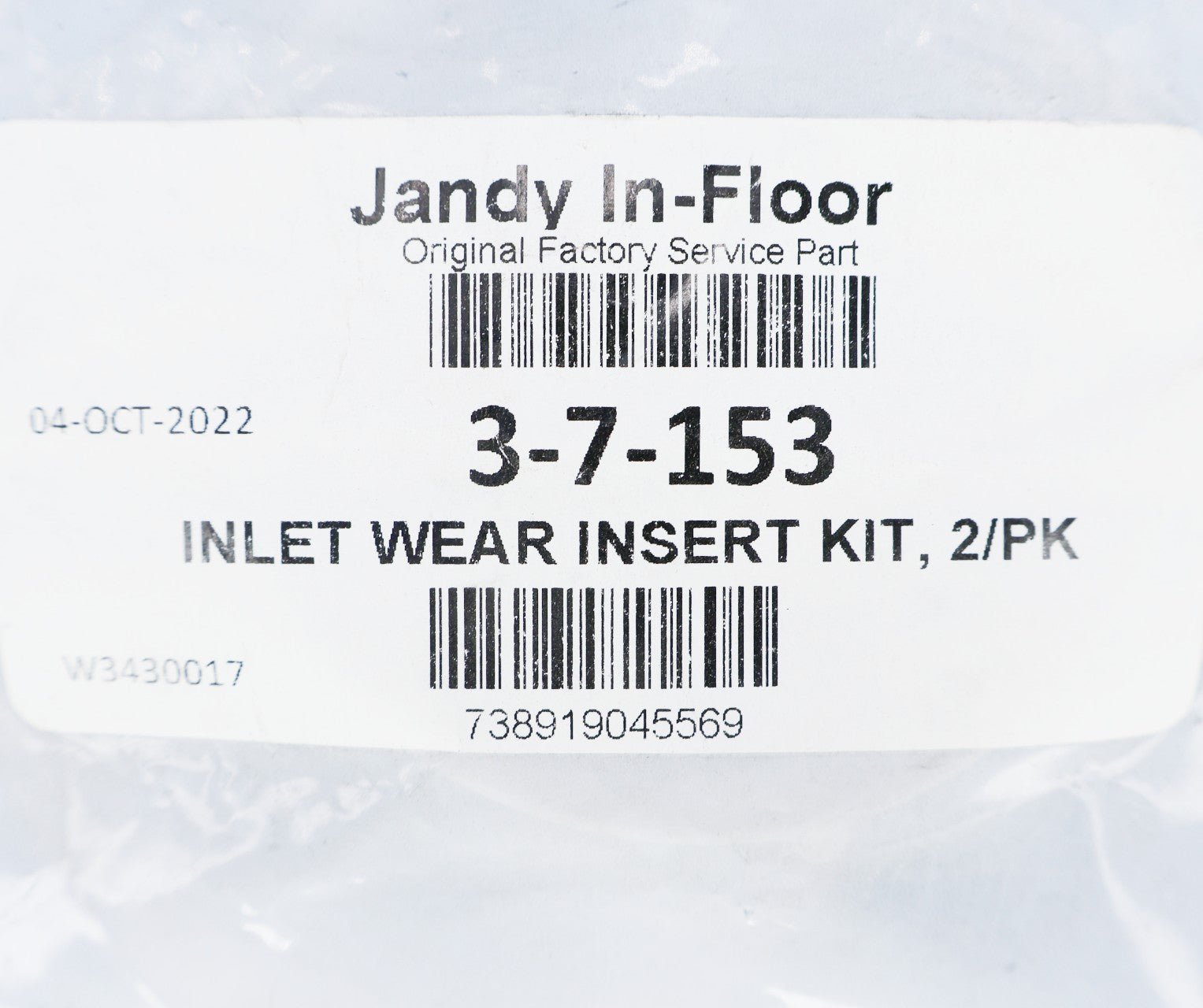 Caretaker (Jandy Zodiac In-Floor) Ultraflex 2 Inlet Wear Insert Kit 2-Pack 3-7-153 - In Floor Cleaning System Valve Parts - img-6