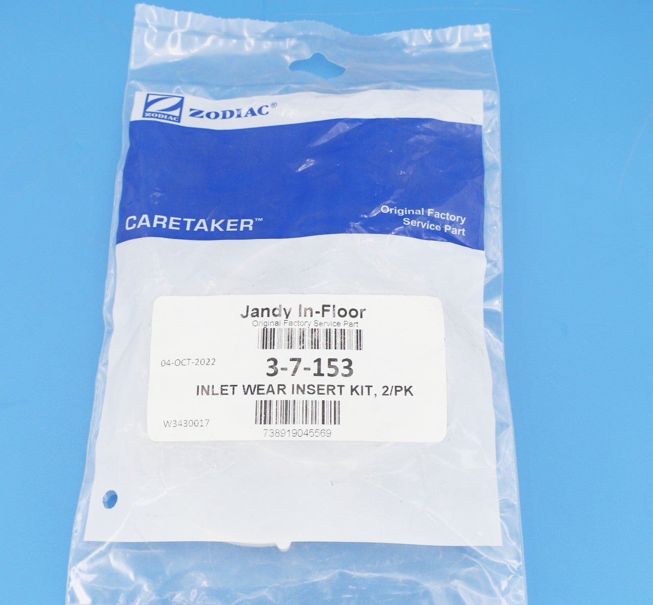 Caretaker (Jandy Zodiac In-Floor) Ultraflex 2 Inlet Wear Insert Kit 2-Pack 3-7-153 - In Floor Cleaning System Valve Parts - img-5