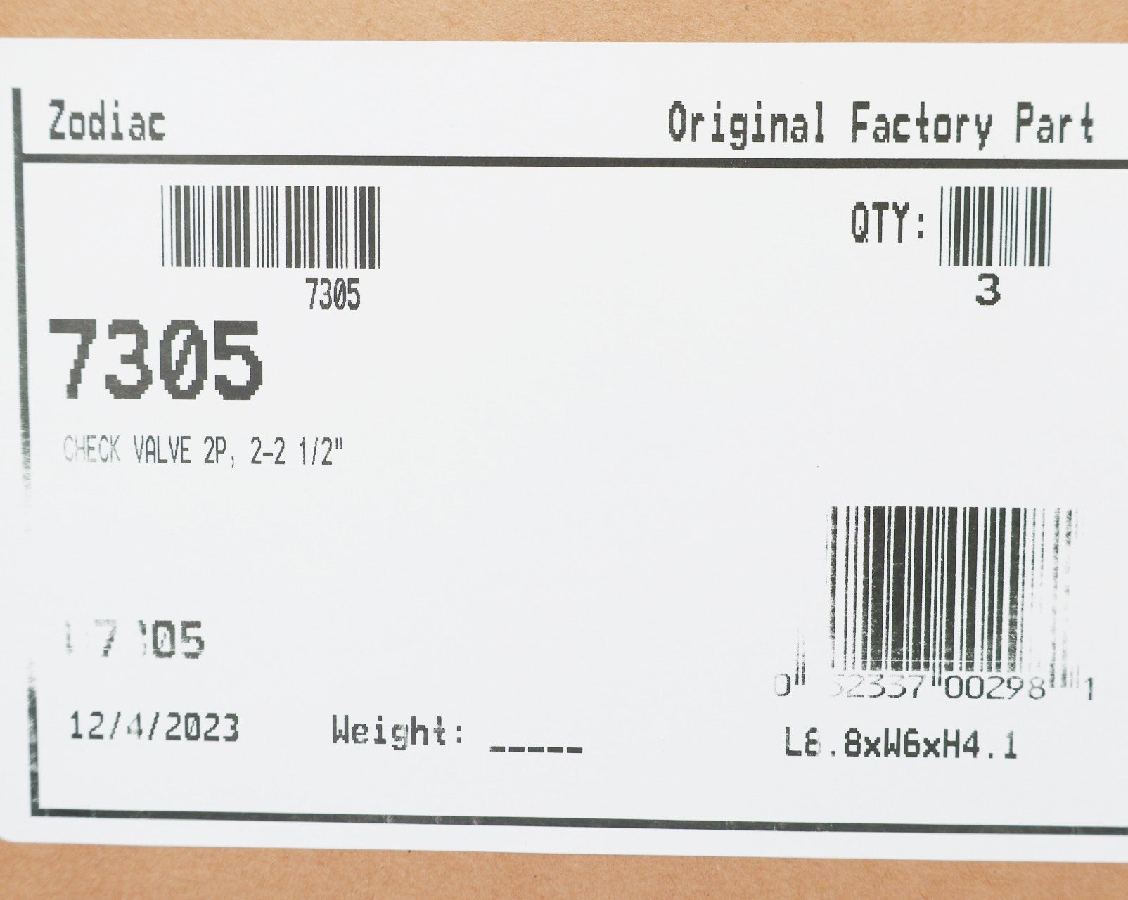 Jandy 2" - 2.5" 180 Degree Check Valve 7305 - Plumbing Valves - img-7