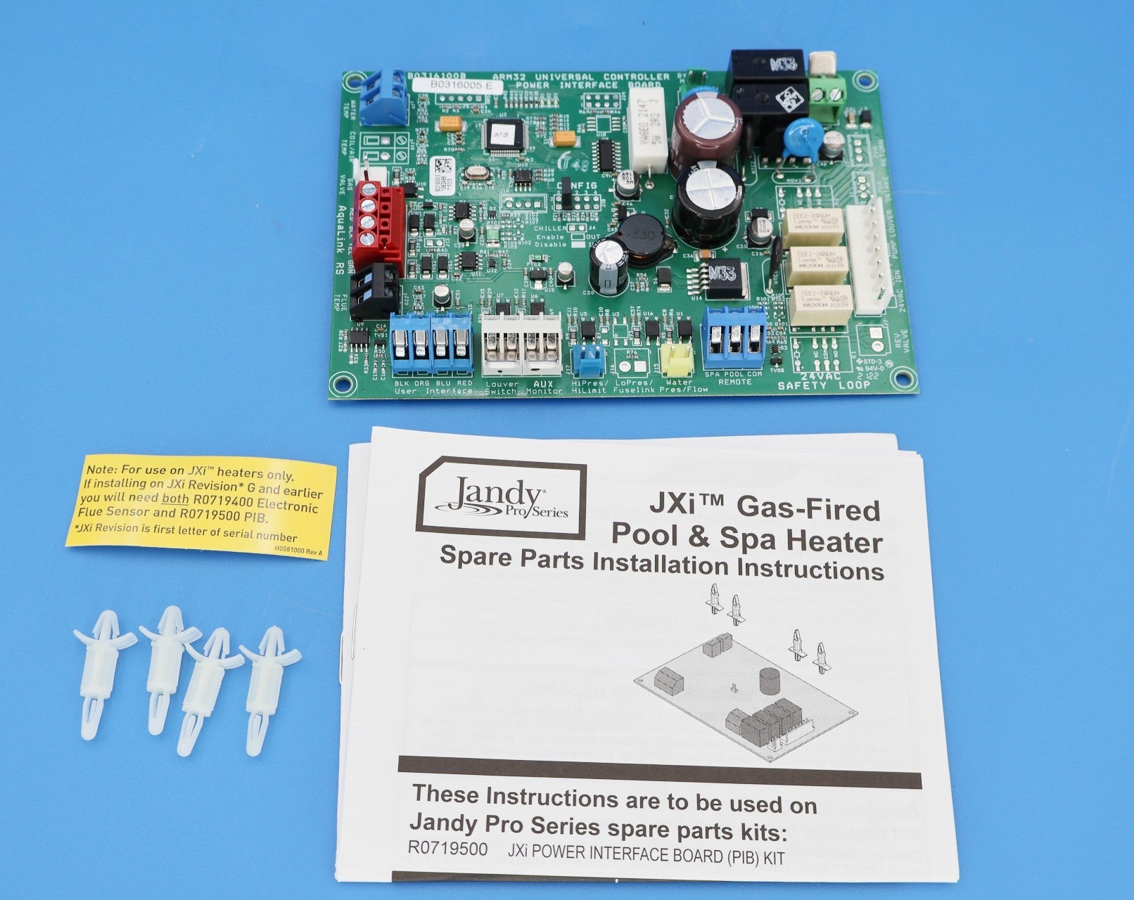 Jandy JXi 2nd Gen. VersaFlo Power Interface Board R0719500 - Heater Parts - img-1
