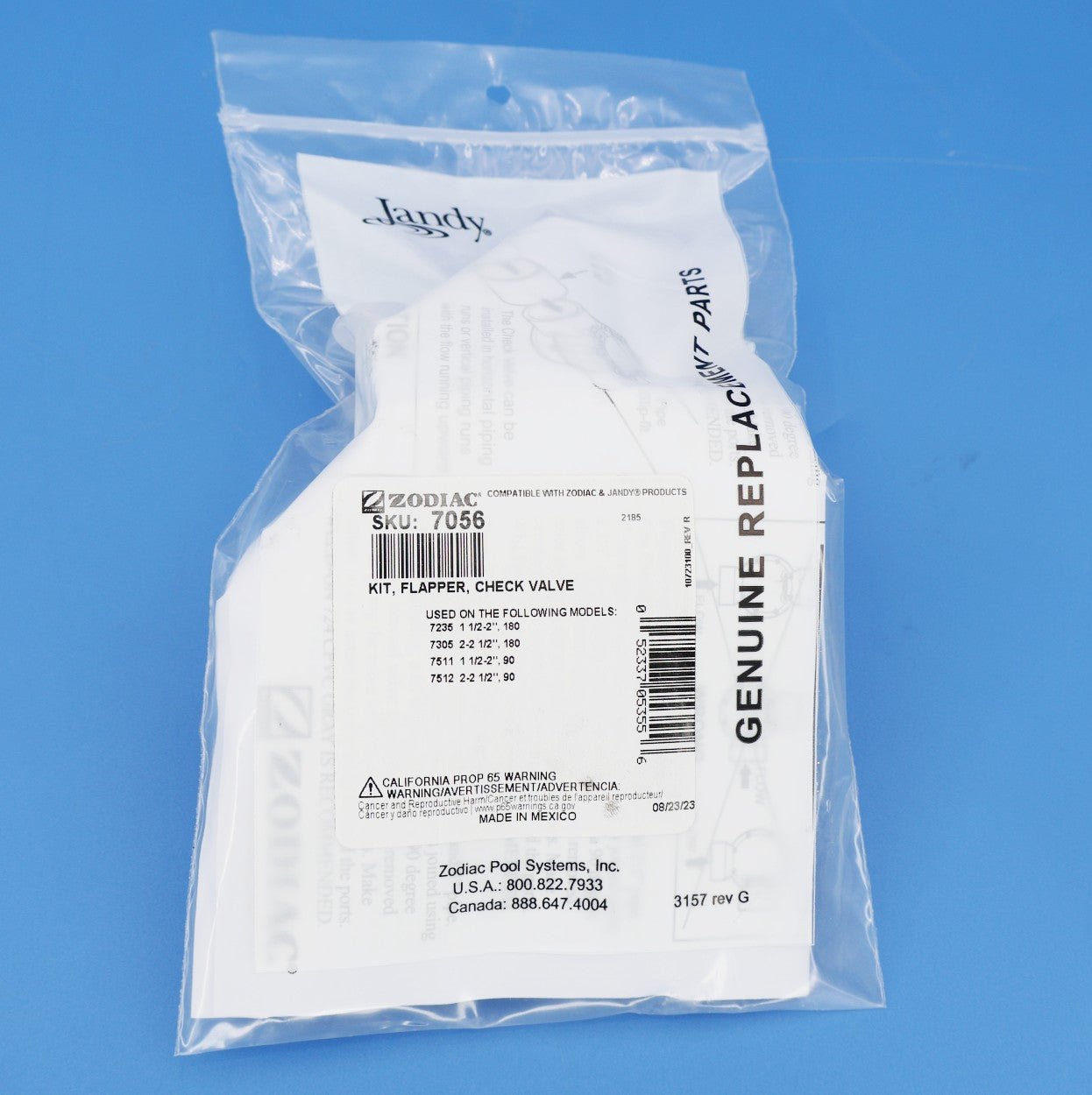 Jandy Standard Check Valve Cover w/ Flapper 7056 - Plumbing Valves - img-9