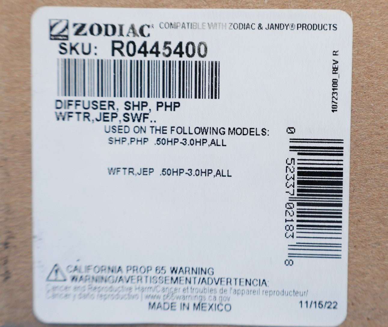 Jandy VS PlusHP Diffuser R0445400 - Pool Pump Parts - img-8