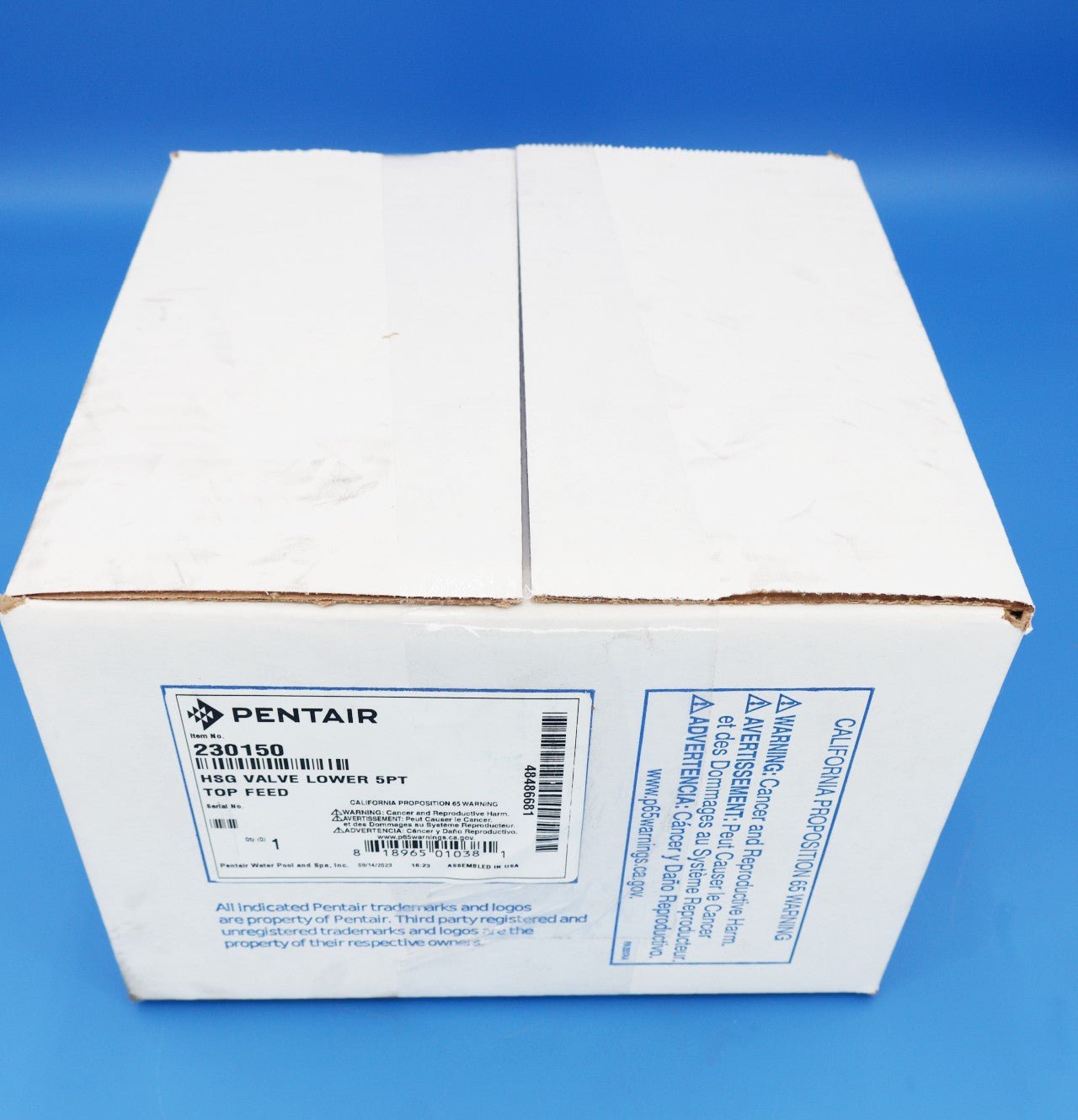 Pentair 1.5" 5-Port Valve Lower Housing 230150 - In Floor Cleaning System Valve Parts - img-7
