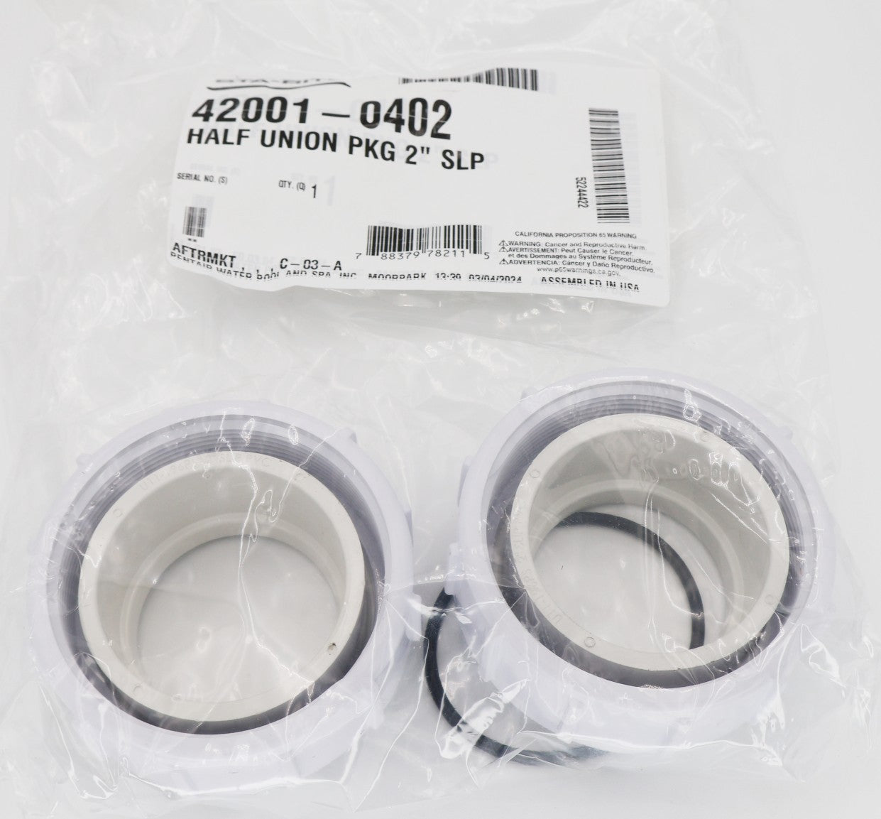 Pentair 2" Slip Half Union 42001-0402 - Heater Parts - img-4