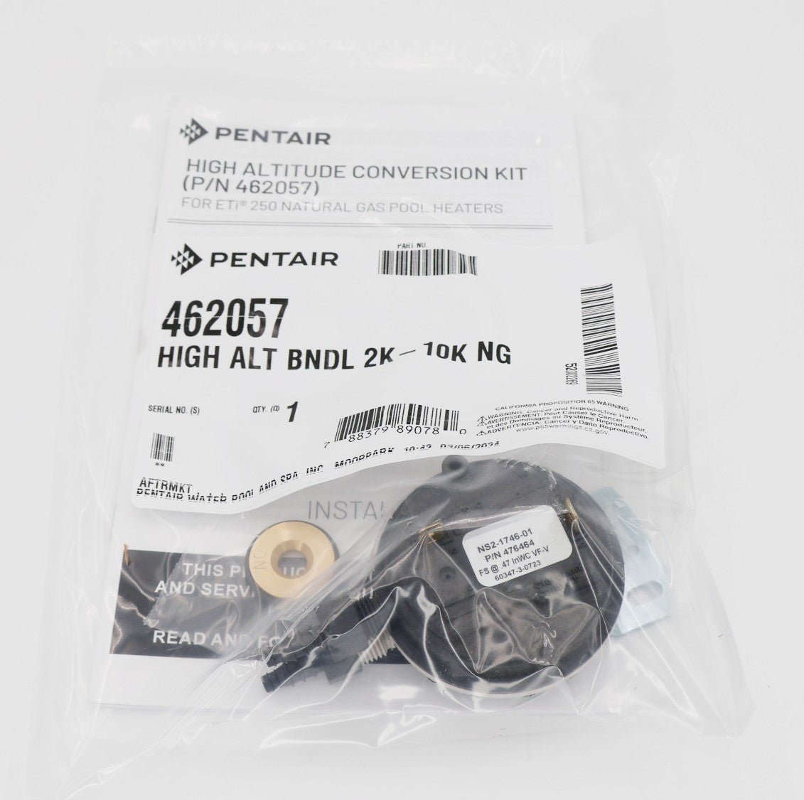 Pentair ETi 250 High Altitude Conversion Kit 4,500-10,000Ft 462057 - Heater Parts - img-6