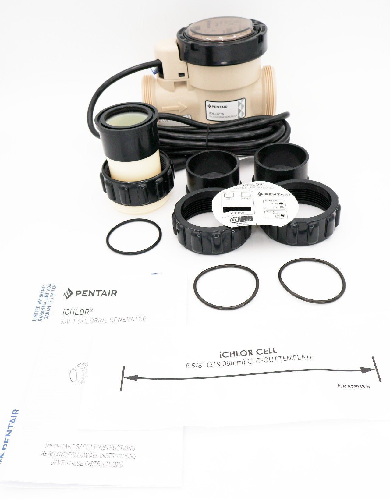 Pentair iChlor 15 Salt Chlorine Generator Cell Only 523010 - Salt Chlorine Generation - img-1