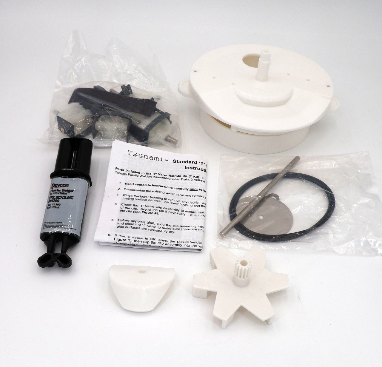 Pentair In-Floor (A&A) Top Feed Complete 5 Port T-Valve Retro-Fit Rebuild Gear Kit 230067 - img-5