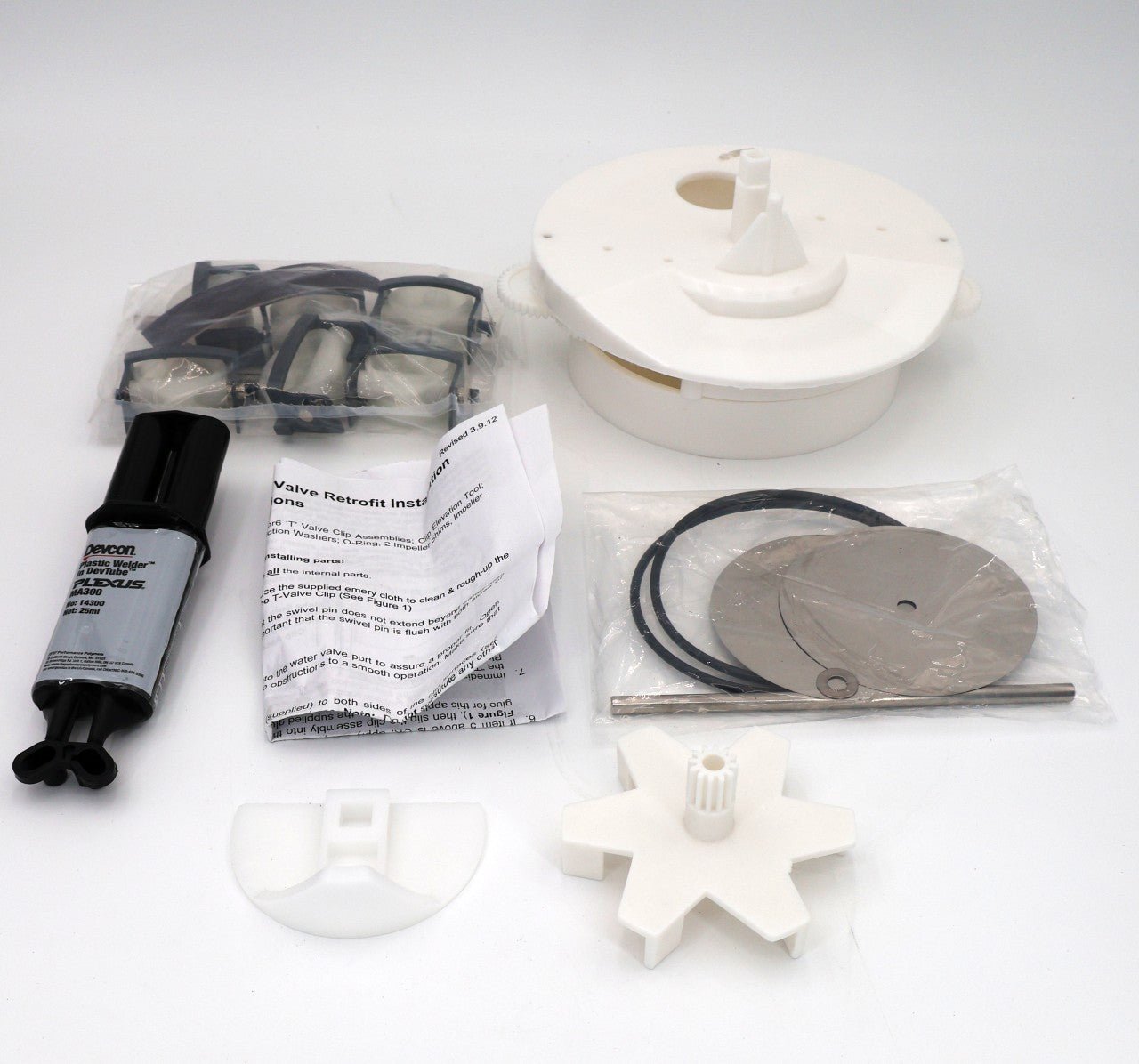 Pentair In-Floor (A&A) Top Feed Complete 6 Port T-Valve Retro-Fit Rebuild Gear Kit 230065 - img-1