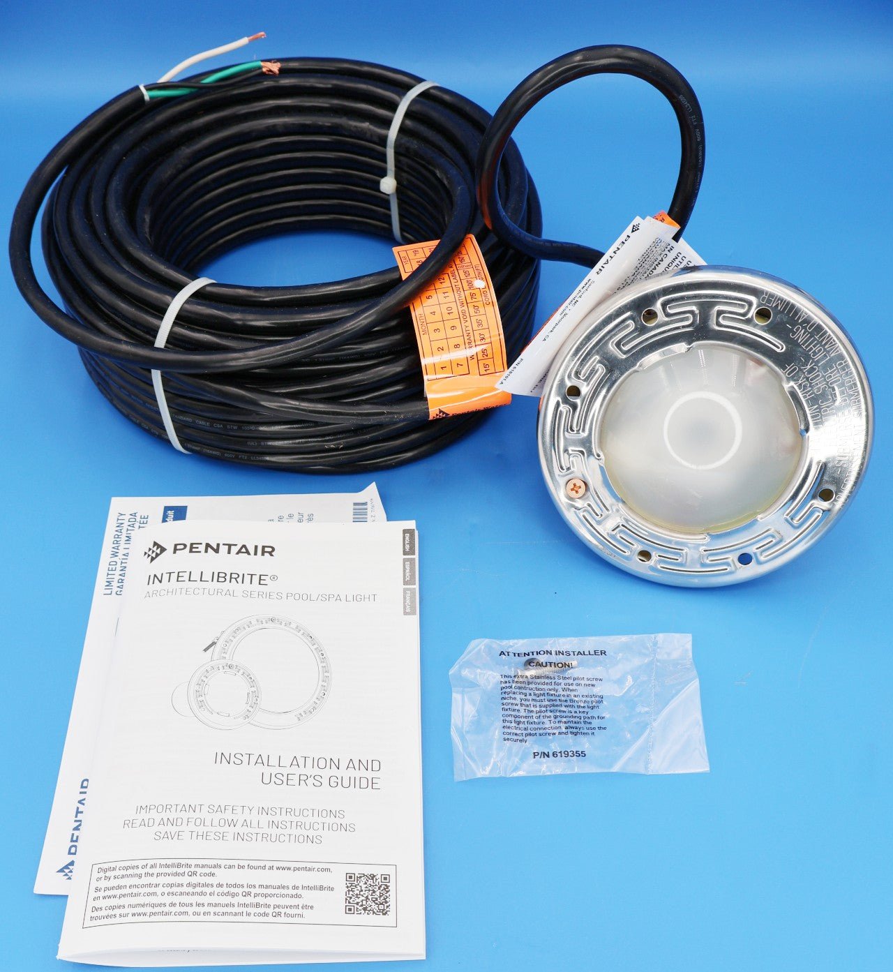 Pentair Intellibrite Architectural Series LED RGBW Pool Light 100' 120V EC-602233 - Pool Lights - img-1