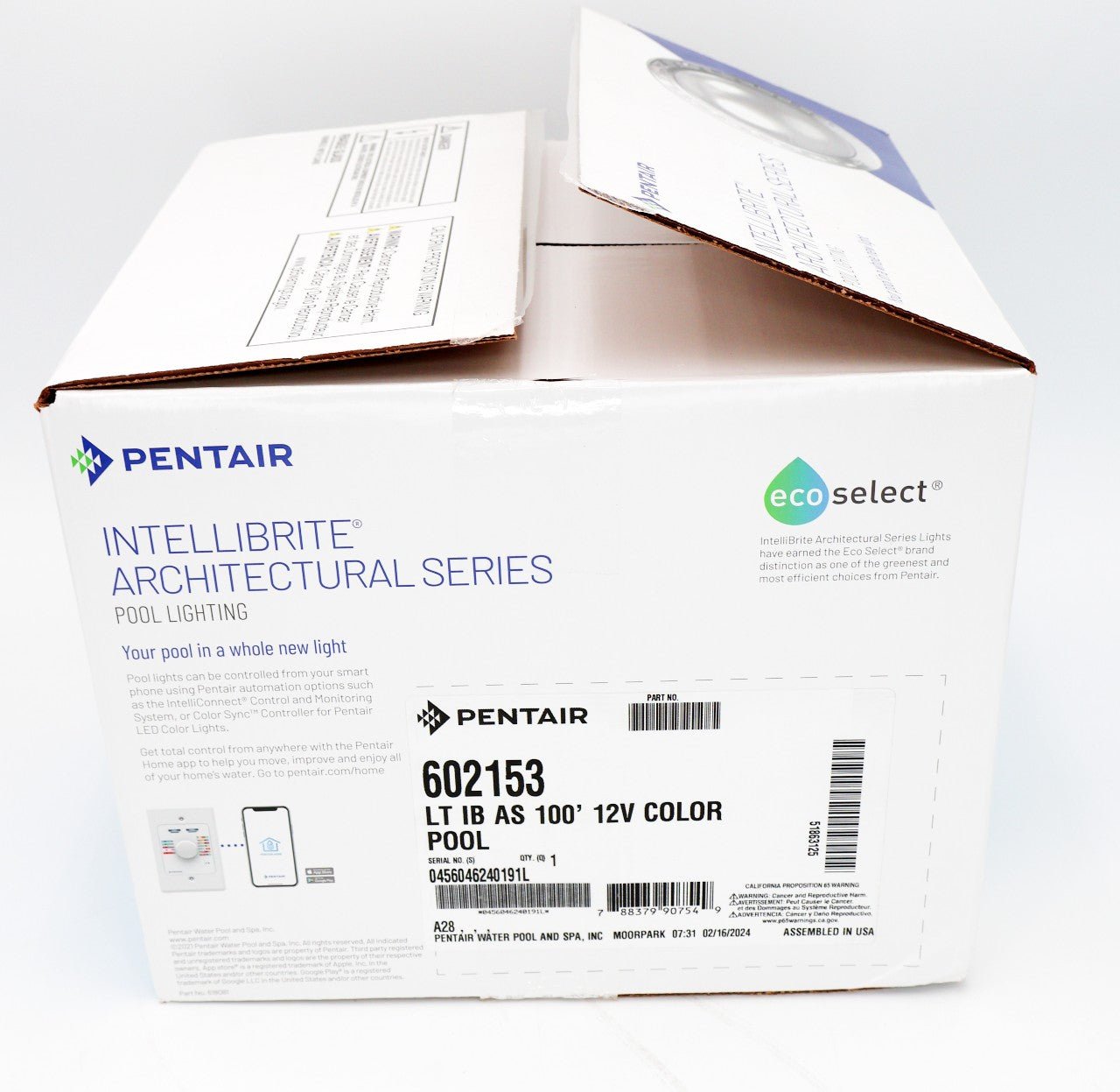 Pentair Intellibrite Architectural Series LED RGBW Pool Light 100' 12V 602153 - Pool Lights - img-7