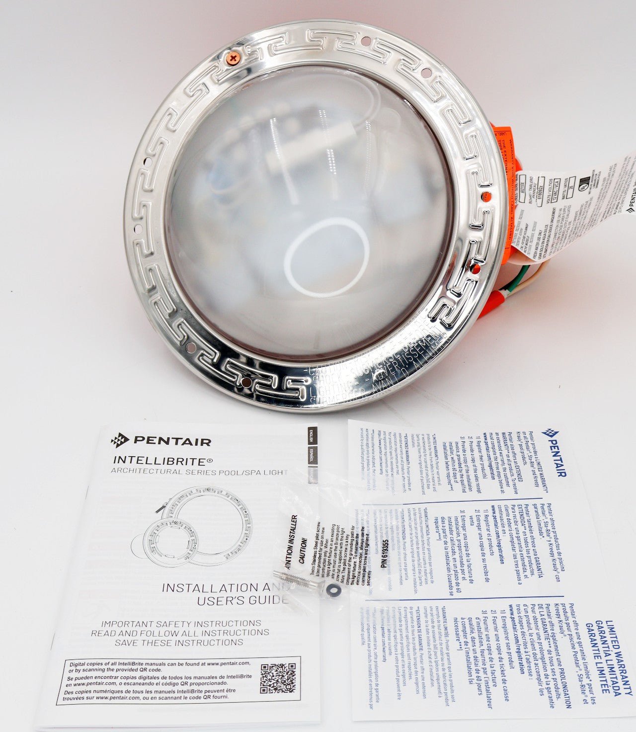 Pentair Intellibrite Architectural Series LED RGBW Pool Light 50' 12V 602152 - Pool Lights - img-1