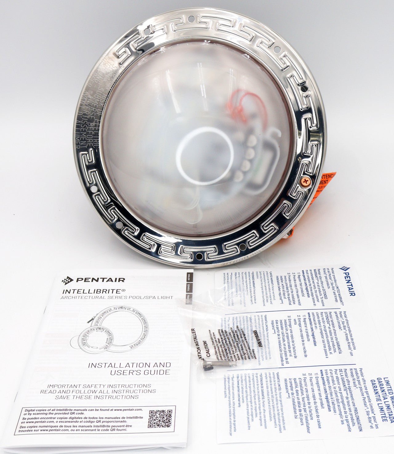 Pentair Intellibrite Architectural Series White Pool Light 100' 120V 602179 - Pool Lights - img-1