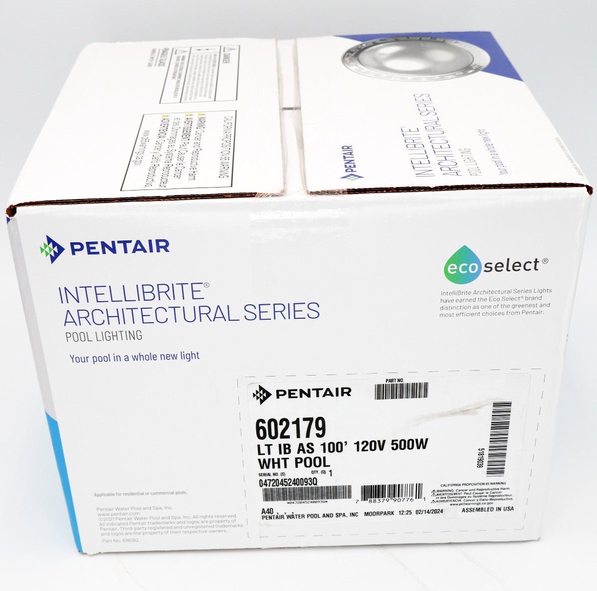 Pentair Intellibrite Architectural Series White Pool Light 100' 120V 602179 - Pool Lights - img-5