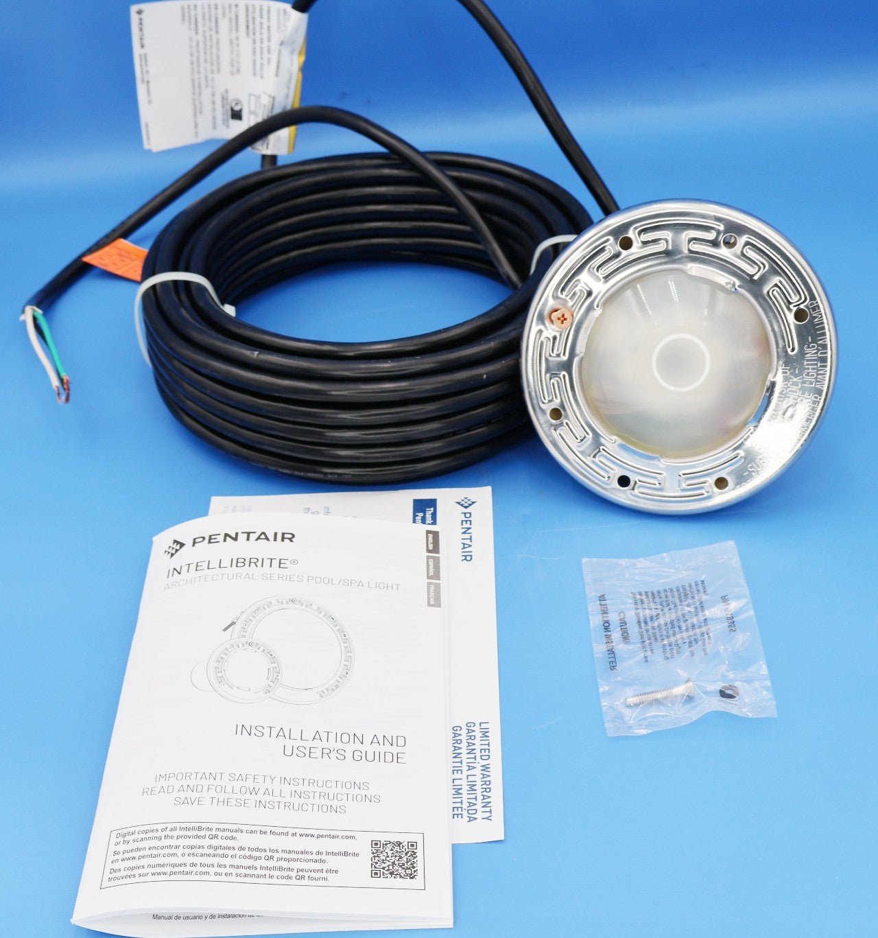 Pentair Intellibrite Architectural Series White Spa Light 50' 120V 602194 - Pool Lights - img-1