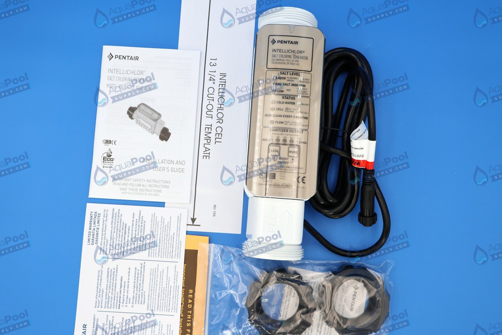 Pentair IntelliChlor® Salt Chlorine Generator 20 Cell EC-520554 - Pool Water Treatment - img-3